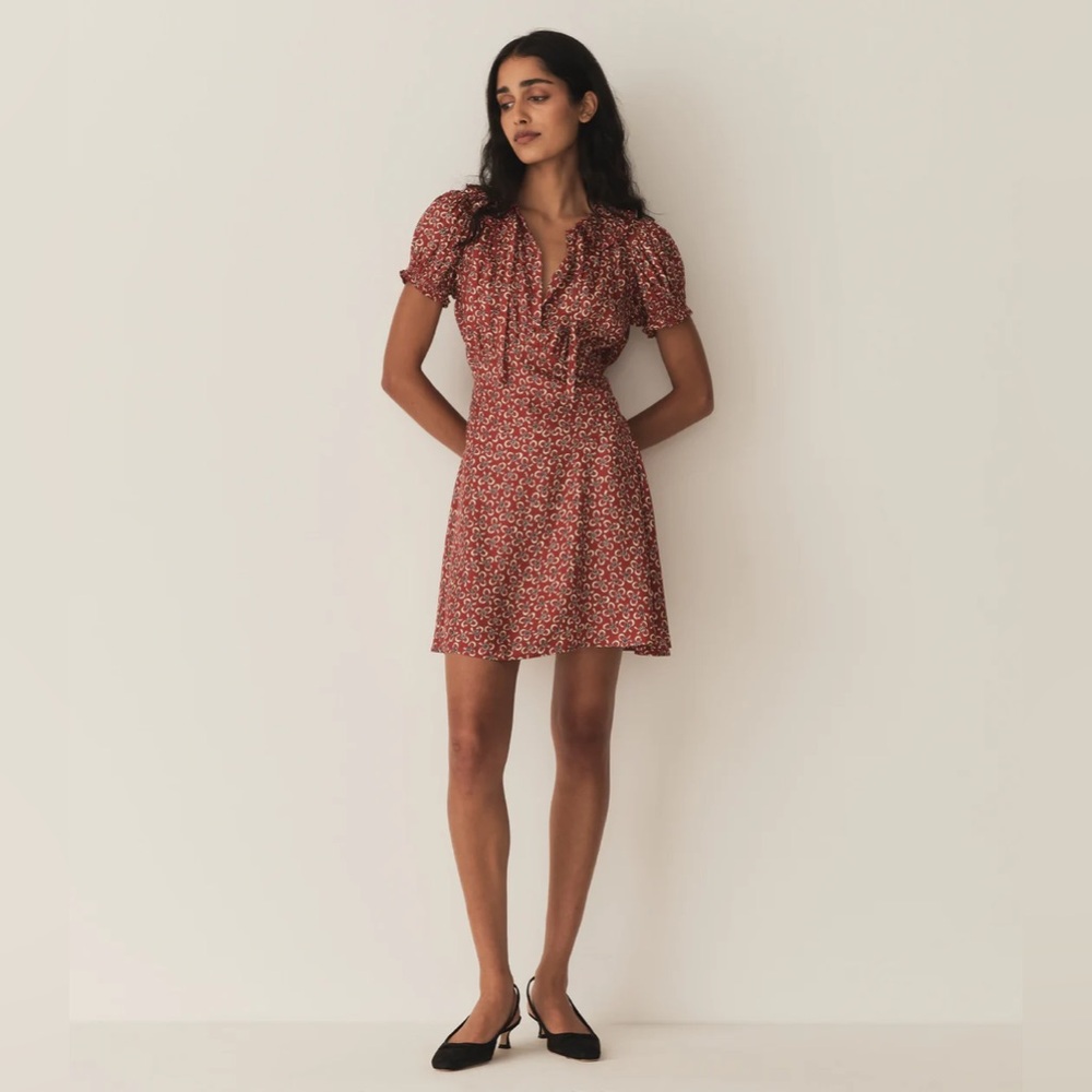 DOEN EVIENNE DRESS IN AMELINE DITSY, brand new, never worn, no flaws.